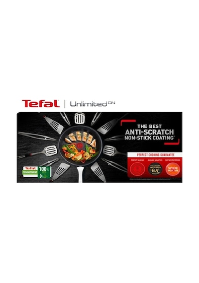Titanyum 6x Unlimitedone İndüksiyon Tabanlı 20/24/28 Cm 3'lü Tava Seti - 2100116646 Siyah Siyah