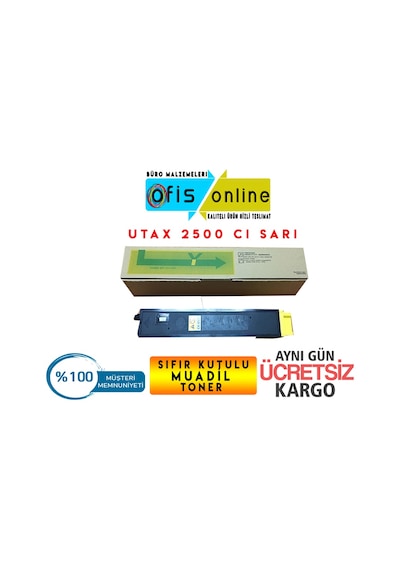 Utax 2500 Ci Uyumlu Sarı Toner(Y)
