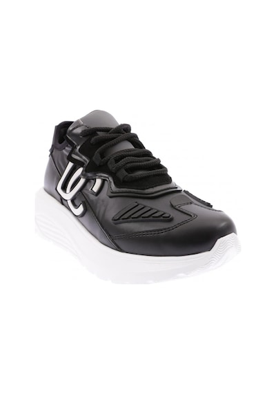 Dgn Es7005-22y Kadın Bağcıklı Kalın Taban Sneakers Ayakkabı ES705-2007-R1534 Siyah
