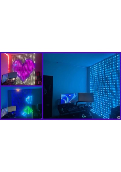 Akıllı Perde Led - Akıllı Işık Deneyimi - Sınırsız Renk Seçeneği - Neon Led Perde Çok Renkli