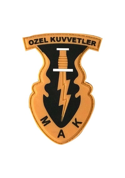 Single Sword 3d Silikon Mak Özel Kuvvetler Arması Patch 001