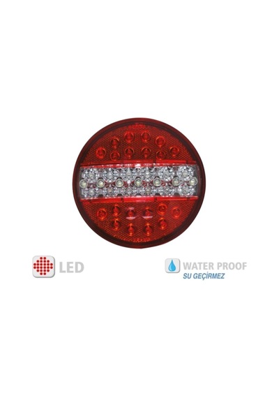 Ahmet Otomotiv Hamburger Tip Ledli Stop Lamba 24 Volt 4 Modlu 6 Adet