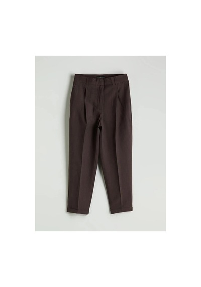 LC Waikiki Lcwaıkıkı Classic Kahverengi Loose Fit Cigarette Kadın Pantolon Dark Brown LC Waikiki Lcwaıkıkı Classic Kahverengi Loose Fit Cigarette Kadın Pantolon Dark Brown