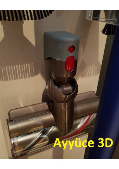 Ayyüce 3d Dyson V12 V12+ Uyumlu Duvar Askı Aparatı 1x Siyah