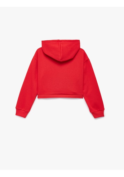 Koton Aplike Detaylı Şardonlu Uzun Kollu Kapüşonlu Crop Sweatshirt Kırmızı 6wkg10126ak Kırmızı Koton Aplike Detaylı Şardonlu Uzun Kollu Kapüşonlu Crop Sweatshirt Kırmızı 6wkg10126ak Kırmızı