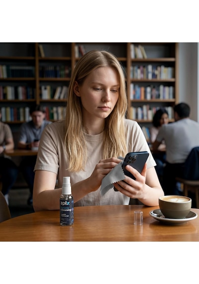 30ml Taşınabilir Temizleme Kiti Gözlük Telefon Tablet Akıllı Saat Küçük Ekran Temizliği 15 18 Bez Hediyeli