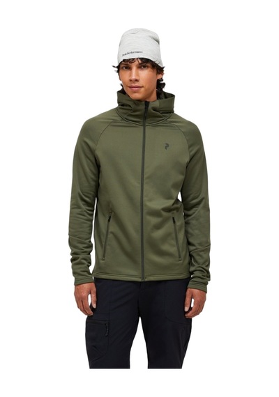 Peak Performance Peak Performance Rider Essentials Zip Hood Erkek Yeşil Fleece 35709