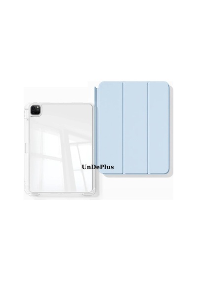 Apple Uyumlu iPad Pro 12.9 3./4./5./6. Nesil Kılıf Kalem Bölmeli Akrilik Şeffaf Ayrılabilir Case 2018-2022 Kılıf