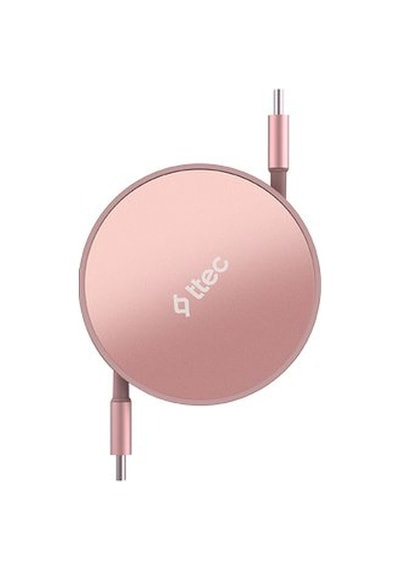 Ttec Usb-c - Usb-c Mini Makaralı 100w Pd/qc 120cm Hızlı Şarj Kablosu - Günbatımı Işıltısı 2dk65p