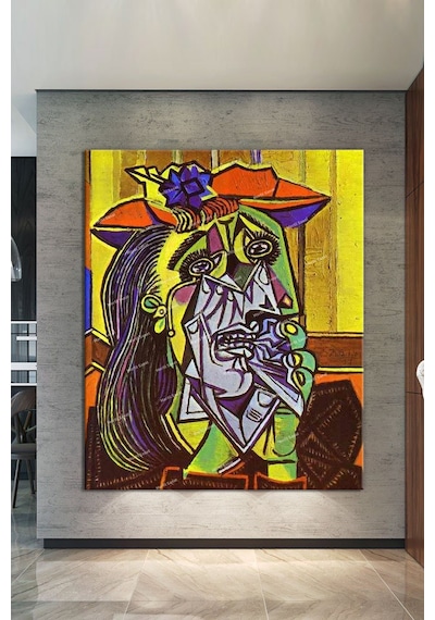 Pablo Picasso The Weeping Woman Ağlayan Kadın Kanvas Tablo (8 Farklı Ölçü) 40 x 60