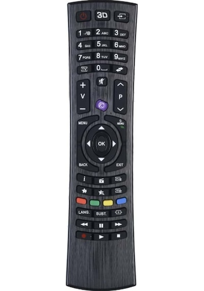 A Kalite Vestel Uyumlu 3d Tuşlu Lcd Led Tv Kumanda, Mor Tuş