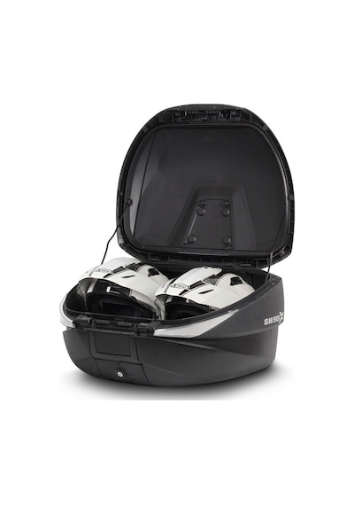 Sh58x White Motosiklet Arka Çanta 3 Kademeli Kapasiteli Beyaz Top Case Motor Çanta Çok Renkli