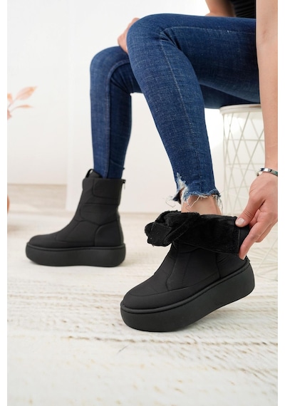 Beverly Hills Polo Club 40001 Siyah Kadın Sneakers Bot-siyah Siyah