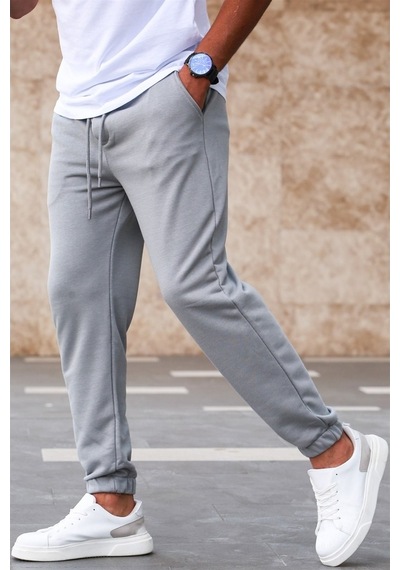 Madmext Boyalı Gri Basic Eşofman 5424 Gri