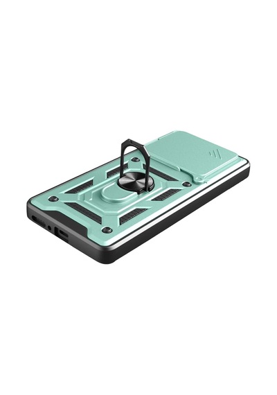 Xiaomi Redmi Note 14 4g Uyumlu Pars Lens Yüzüklü Silikon - Yeşil