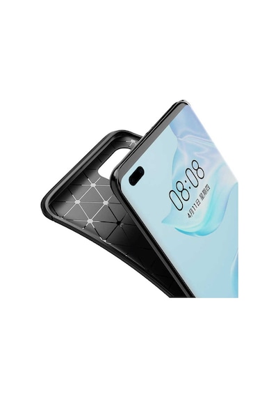 Huawei P40 Pro Kılıf Zore Negro Silikon Kapak Siyah
