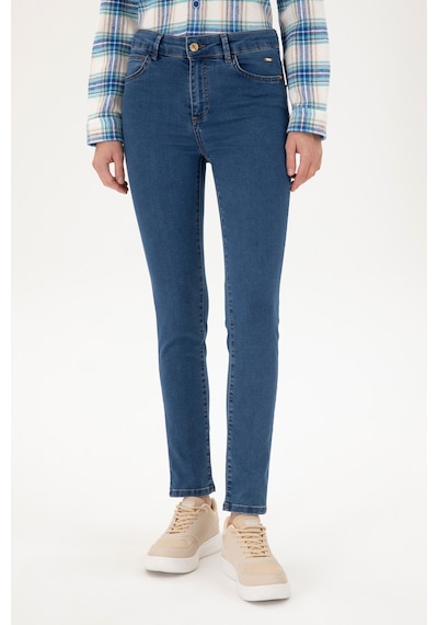U.S. Polo Assn.  Kadın Mavi Toothpick Fit Jean Pantolon 50297503-DN0022
