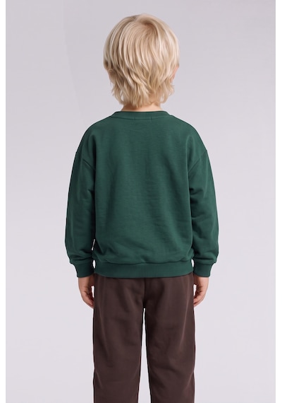 Defacto Ayı Baskılı Sweatshirt Ve Eşofman Altı 2li Takım Erkek Bebek I3308a526wngn536 Yeşil-gn536