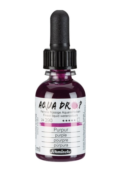 Schmincke Aqua Drop Sıvı Suluboya 30ml - Purple