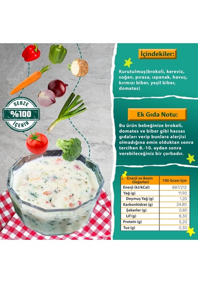 Unsuz Sebze Çorbası 50 Gram