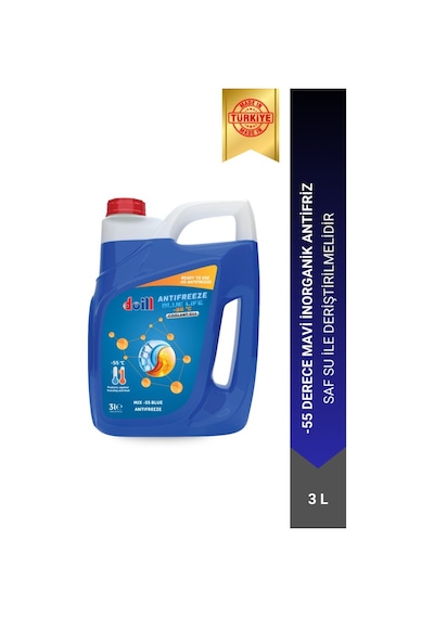-55 / -56 Derece Hazır Karışım 4 X 3 Litre Mavi Antifriz - G11