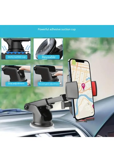 Güçlü Vantuzlu Esnek Telefon Tutucu
