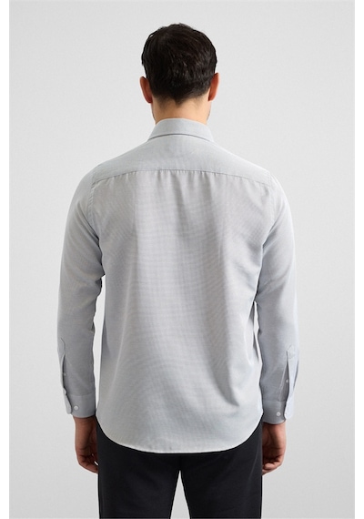Süvari Siyah Regular Klasik Yaka Casual Gömlek Gm2025300050-s09 Siyah