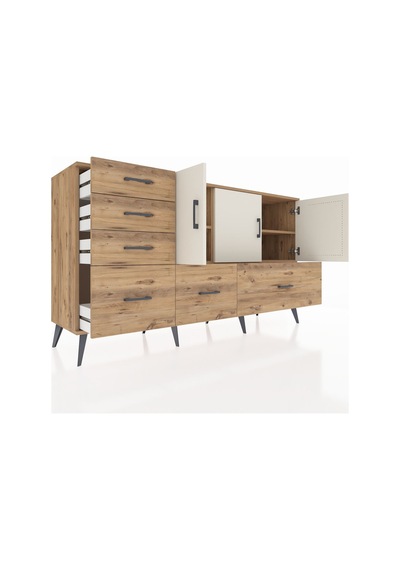 Hyperion Konsol 4 Raflı 6 Çekmeceli 3 Kapaklı 176x44x99 Çam-aytaş Çam-aytaşı/çam Hyperion Konsol 4 Raflı 6 Çekmeceli 3 Kapaklı 176x44x99 Çam-aytaş Çam-aytaşı/çam