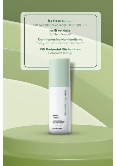 Verobene Wegrow Cica Mide Watery Kore Yeşil Çay Özü Ampul 50 ML