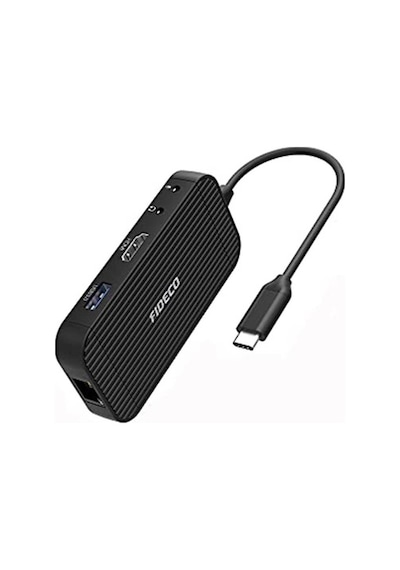 Fideco Type C To 4K Hdmi Gigabit Ethernet Usb 3.0 Hub 9 In 1 (533635682)