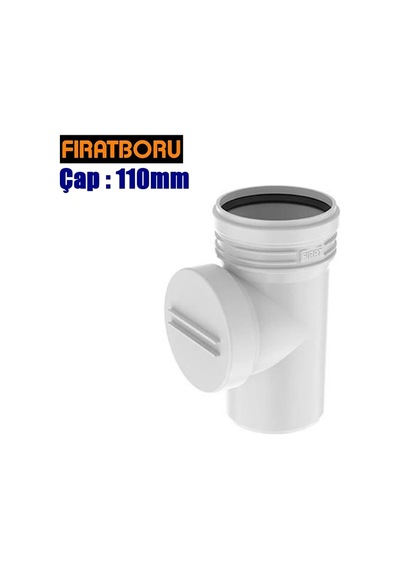 Fırat Pvc Temizleme Te 110mm, Temizleme Te
