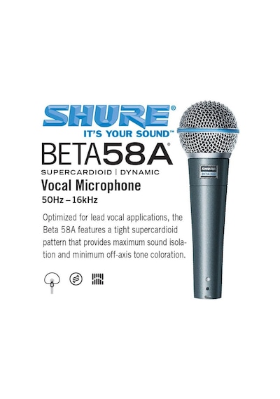 Shure Beta58a Vokal Mikrofon