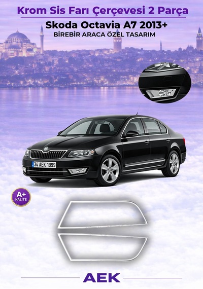 Skoda Octavia A7 Bagaj Alt Çıtası 2013- Paslanmaz Çelik