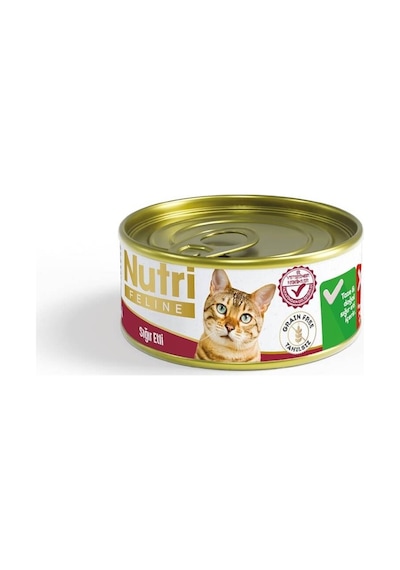Nutri Feline Tahılsız Sığır Etli Kedi Konservesi 85 Gr