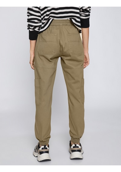 Koton Jogger Kot Pantolon Cep Detaylı Haki 3wal40041mw 3WAL40041MW847 Haki