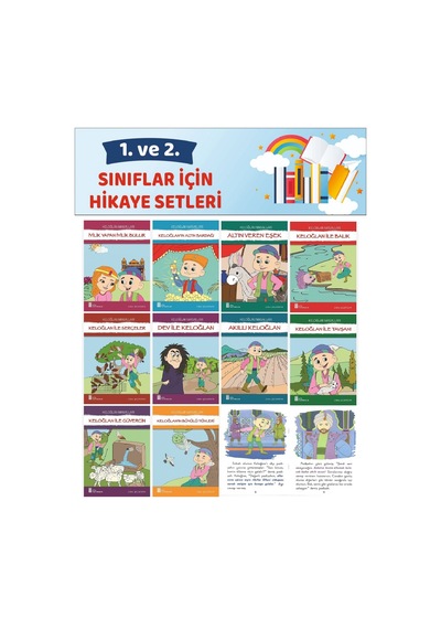 1.ve 2.sınıflar İçin Okumayı Sevdiren Keloğlan Masalları 16 Sayfa