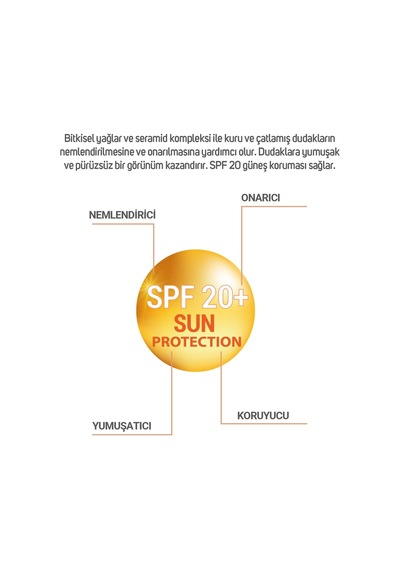 Cliniclab Onarıcı Dudak Bakım Lip Balm SPF20 20 ML