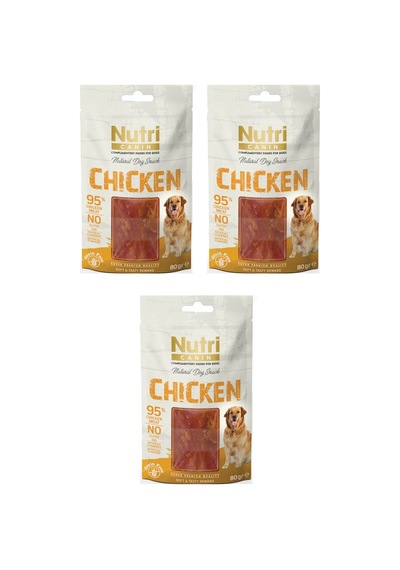 Nutri Canin Tavuklu Fileto Tahılsız Köpek Ödülü 80 G X 3 Adet