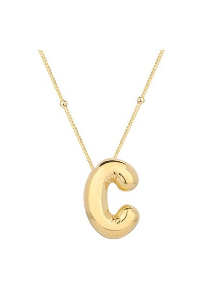 Casera's Gümüş Gold Balon C Harfi Kadın Kolye Csr2185062 Gümüş