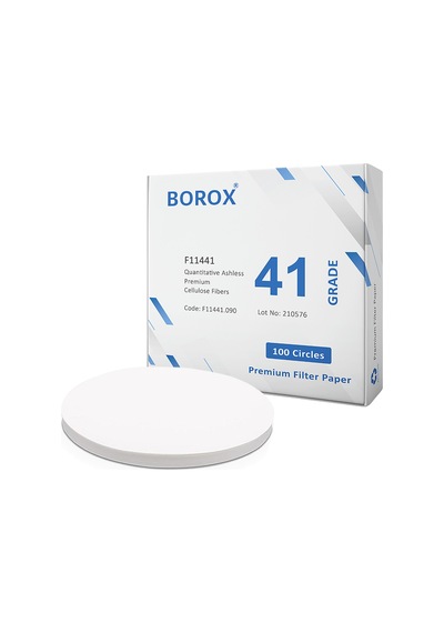Borox Külsüz Filtre Kağıdı 90 MM Kantitatif Hızlı Grade 41