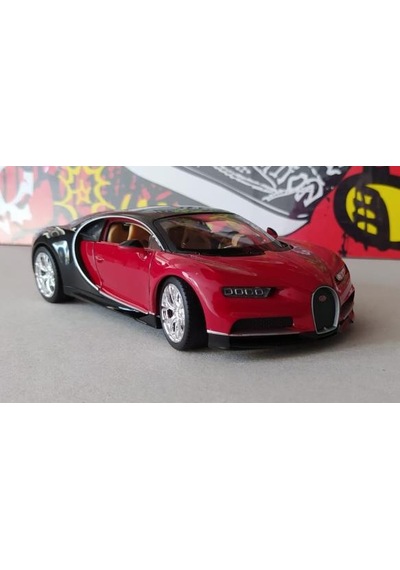 1 / 24 Ölçek Welly Koleksiyon Metal Model Araba Bugatti Chiron
