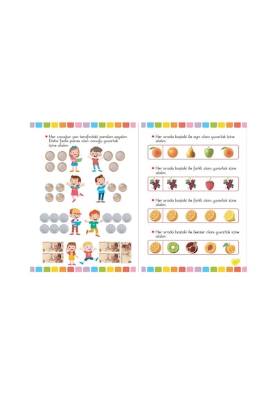 4 - 5 - 6 Yaş Matematik & Çizgi Çalışması Seti 10 Kitap!!!