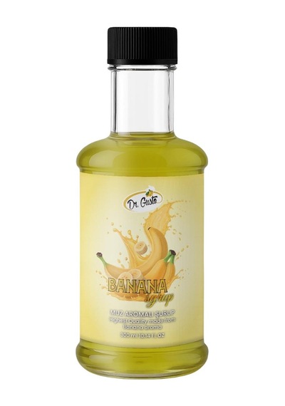 Muz Kokteyl Şurubu 300 Cc Yoğun Muz Aromalı İçecek,kahve Ve Tatlı Şurubu