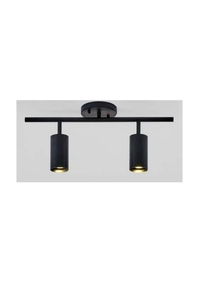 Mat Siyah Ikili Led Spot Led Aplik Led Avize Günışığı Ampullü Siyah