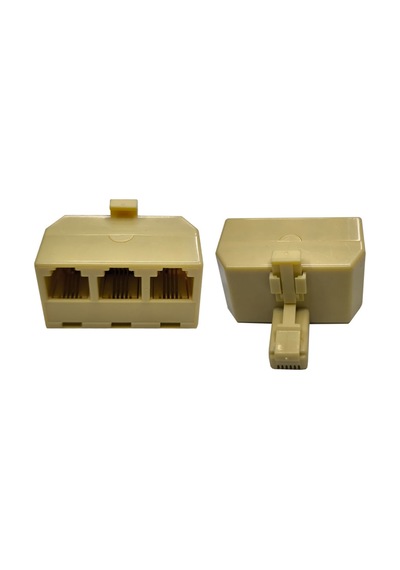Rj11 3'lü Telefon Çoklayıcı Splitter 6p4c Telefon Jakı Çoklayıcı