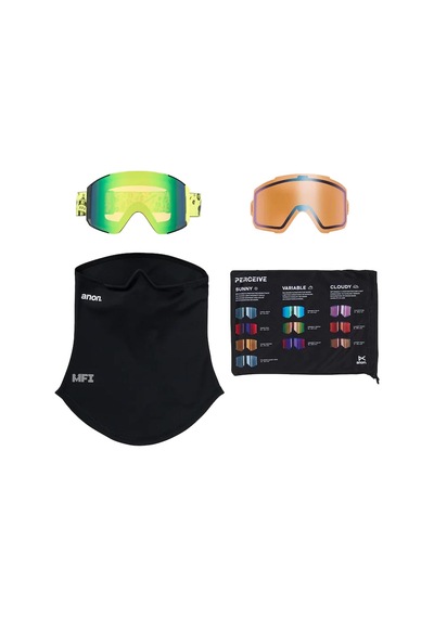 Anon Burton Sync Goggles + Lens + Mfi Face Mask Unisex Yeşil Goggle 30558 Yeşil