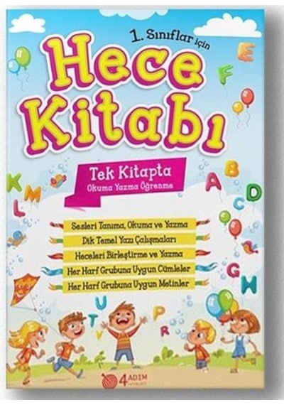 1.Sınıflar için Hece Kitabı – 4 Adım Yayınları