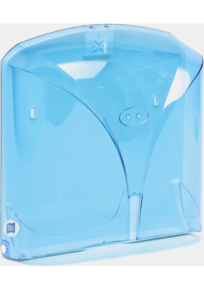 Titiz Tp-267 Z Katlama Kağıt Havlu Dispenseri Aparatı - Şeffaf Mavi - Plastik - 28 Cm. - 1 Adet Şeffaf