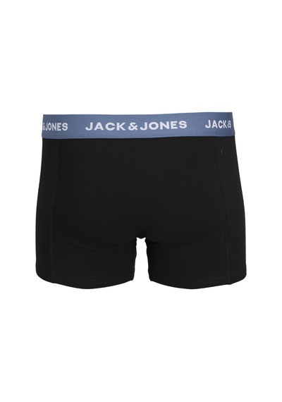 Jack & Jones Erkek Logolu Beli Lastikli 5'Li Boxer Paketi - Solid 12254366 Black Jack & Jones Erkek Logolu Beli Lastikli 5'Li Boxer Paketi - Solid 12254366 Black
