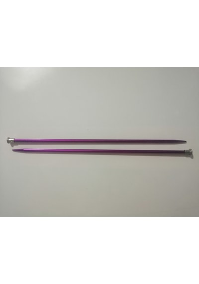 Abarta 4,5mm Renkli Metal Örgü Çocuk Şişi 25cm-mor 1 Adet